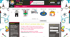 Desktop Screenshot of poshbabyboutique.co.za